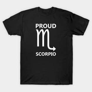 Proud Scorpio White T-Shirt